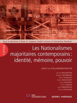 cover image of Les Nationalismes majoritaires contemporains